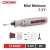أداة دوارة لاسلكية متعددة الاستخدامات Crown Magnifique Mini Meuleuse 3.6 v 1500 min CT23027