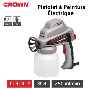 Pistolet à peinture électrique 0.8mm 80W CROWN CT31012